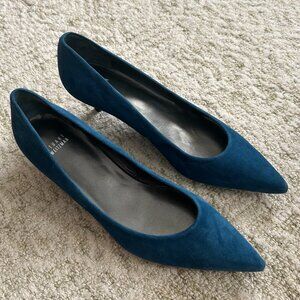 Stuart Weitzman Stuart Suede Kitten Pumps